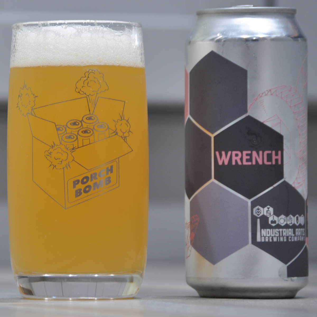 Porch Bomb IPA Beer Glassware | Proper Beer Glassware | v1 &amp; v2